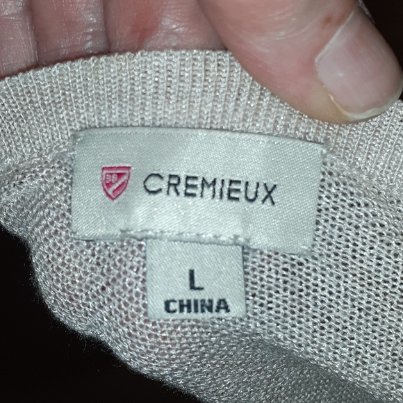 Cremieux Gold Fall-Off Shoulder Sweater - Picture 3 of 3